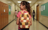 Jessica Simpson Mini Plush Tablet Backpack for Women for Work, College, Commuting, Travel (Poptart Checkerboard)