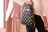 Jessica Simpson One Strap Mini Crossbody Sling Bag Backpack for Women, Waterproof, with Adjustable Strap (Baby's Breath)