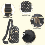 Jessica Simpson One Strap Mini Crossbody Sling Bag Backpack for Women, Waterproof, with Adjustable Strap (Baby's Breath)