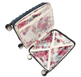 Jessica Simpson Taffeta 2 - Piece Set (20"& 28") Expandable 8 - Wheel Spinner Large Checked Luggage Suitcase, Magical Forest