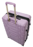 Jessica Simpson Taffeta 28"Expandable 8 - Wheel Spinner Large Checked Luggage Suitcase, Dusty Orchid
