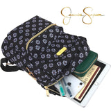 Jessica Simpson Top Open Zip Mini Travel Buckle Backpack Purse for Women for College, Work, Travel