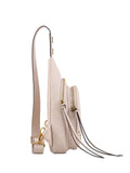 Jessica Simpson Walton Sling Crossbody Bag, Stylish Purse with Adjustable Strap & Pockets, Sandstone