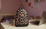 Jessica Simpson Waterproof Mini Vegan Leather Backpack Purse for Women, Travel, Work (Midnight Butterflies)