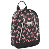 Jessica Simpson Waterproof Mini Vegan Leather Backpack Purse for Women, Travel, Work (Midnight Butterflies)