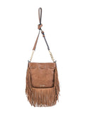 Jessica Simpson Women's Calypso Drawstring Crossbody Bag, Stylish Purse with Adjustable Chain Strap