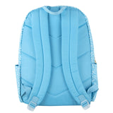 Jessica Simpson Women’s Computer Backpack with Lunch Box, Side Pockets, Coin Purse Keychain | 3 Piece Laptop Backpack with Lunch Bag Set (Bold Blue Cheetah)