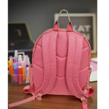 Jessica Simpson Women’s Designer Laptop Backpack with Side Pockets, Wallet | 2 Piece Backpack Change Purse Set for Women (Quilted Pink Hearts)