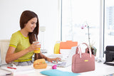 Jessica Simpson Women’s Insulated Lunch Bag for Work with Pockets, Straps | Reusable Cooler Lunch Bags for Women (Captivating Coral), Large, 2308/2369