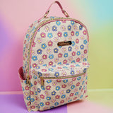 Jessica Simpson Women’s Waterproof Laptop Travel Backpack with Side Water Bottle Pockets for College, Travel, Work | Vegan Leather Women's Backpack (Floral Frenzy)