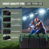 Jetstream Heavy Hockey Bag | Duty Multi Pocket Travel Duffel Bag | Large Sports Gym Equipment with Water Repellency | Foldable Luggage Bag with Padded Handles For Camping (36 Inch, Green)