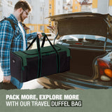 Jetstream Heavy Hockey Bag | Duty Multi Pocket Travel Duffel Bag | Large Sports Gym Equipment with Water Repellency | Foldable Luggage Bag with Padded Handles For Camping (36 Inch, Green)