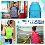 Jexine 10 Pcs Backpacks in Bulk 16.5 Inches Back Pack Basic Backpack for Adult Lightweight Outdoor Travel Book Bags(Multicolor)