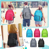 Jexine 10 Pcs Backpacks in Bulk 16.5 Inches Back Pack Basic Backpack for Adult Lightweight Outdoor Travel Book Bags(Multicolor)