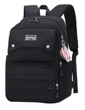 JiaYou Teen Girls Casual Backpack High Middle School Daypack Women Daily Travel Laptop Bag (1 Black, 26 Liters)