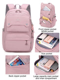 JiaYou Teen Girls Casual Backpack High Middle School Daypack Women Daily Travel Laptop Bag (1 Black, 26 Liters)