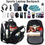 Jiefeike Travel Laptop Backpack, Extra Large Bookbag for Men Women,Basketball Backpack with USB Charging Port RFID Anti Theft TSA Approved College Student Waterproof Bag Fits 17 Inch Computer Notebook