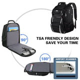 Jiefeike Travel Laptop Backpack, Extra Large Bookbag for Men Women,Basketball Backpack with USB Charging Port RFID Anti Theft TSA Approved College Student Waterproof Bag Fits 17 Inch Computer Notebook
