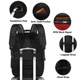 Jiefeike Travel Laptop Backpack, Extra Large Bookbag for Men Women,Basketball Backpack with USB Charging Port RFID Anti Theft TSA Approved College Student Waterproof Bag Fits 17 Inch Computer Notebook