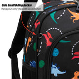 JinBeryl Toddler Backpack for Boys or Girls, Little Kids Backpack for Preschool or Kindergarten (Dinosaur Black, Small)