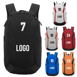 JMGnxt Custom Basketball Backpack for Mens,Personalized Sports Bag with Ball Compartment, Durable Waterproof Gym Backpack, Travel, and Outdoor Activities (Black)
