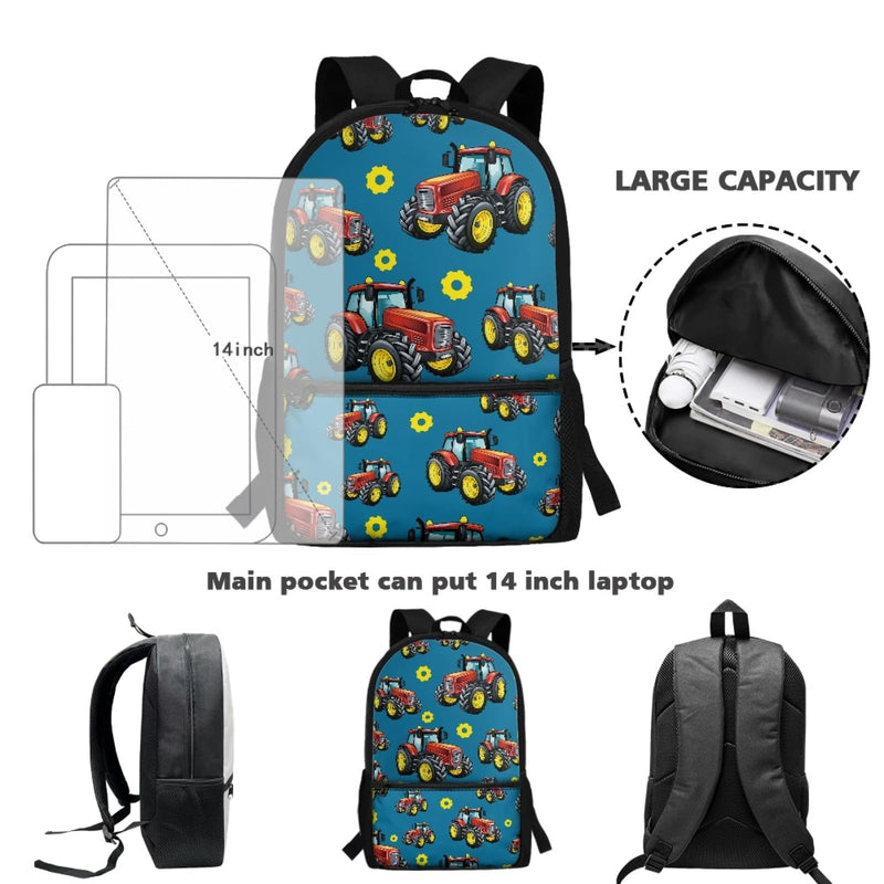 JOAIFO Jeep Backpack for Boys 8 - 12 Casual Daypack Travel Bags School Shoulder Bag 17 Inch Large Capacity Laptop Bag Casual Daypack for Travel Camping