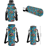 JOAIFO Jeep Cartoon Backpack for School with Lunch Bag Pencil Box and Water Bottle Holder for Boys Cool Design Kids School Bag Set of 4 Washable School Supplies