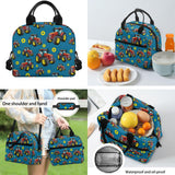JOAIFO Jeep Kids Shoulder Bags for School Lunch Box Pencil Case Set of 3 Large Capacity Casual Daypack Backpack Cool Design School Supplies for School Students