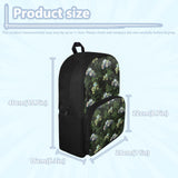 JOAIFO School Bag with Strap Green Jeep Print Kids Backpacks Travel Bag for Boys Cool Design School Backpack Spacious Bookbag 15 Inch
