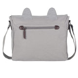 JOCHUI Canvas Kawaii Cat Shoulder Bag - Messenger, Crossbody, Women's Sling Book Bag