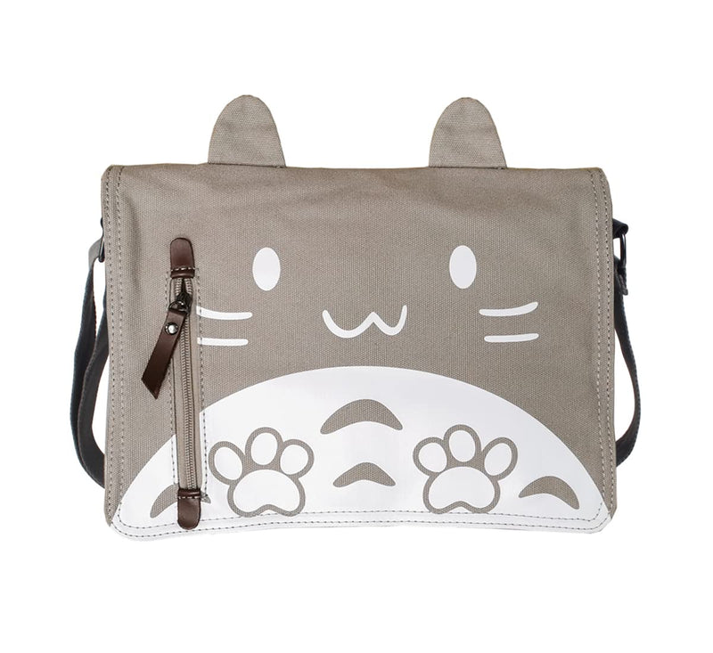 JOCHUI Canvas Kawaii Cat Shoulder Bag - Messenger, Crossbody, Women's Sling Book Bag
