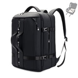 JODEBES Travel Backpack Carry On 50L, Laptop Backpack,Airline Approved Duffel TSA Luggage Bag for Men Women, Water - resistant Large Business Rucksack Daypack, Fits 17.3" Laptop, Black