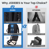 JODEBES Travel Backpack Carry On 50L, Laptop Backpack,Airline Approved Duffel TSA Luggage Bag for Men Women, Water - resistant Large Business Rucksack Daypack, Fits 17.3" Laptop, Black