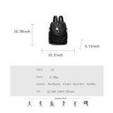 JohnMojie Checkerboard Daypack Backpack for Women, Women's Commuting PU Backpack Leisure Bag