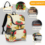 Joisal Kids Backpack Girls Student Large Back to School Bags Cute Christmas Bells Bows Beige Book Bag Elementary Boys Backpacks Cool Capacity 18L