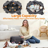 JOLLITO Diaper Bag Tote, Large Capacity Travel Diaper Bags With Portable Changing Pad, Hospital Bag For Labor Delivery, Baby Bag