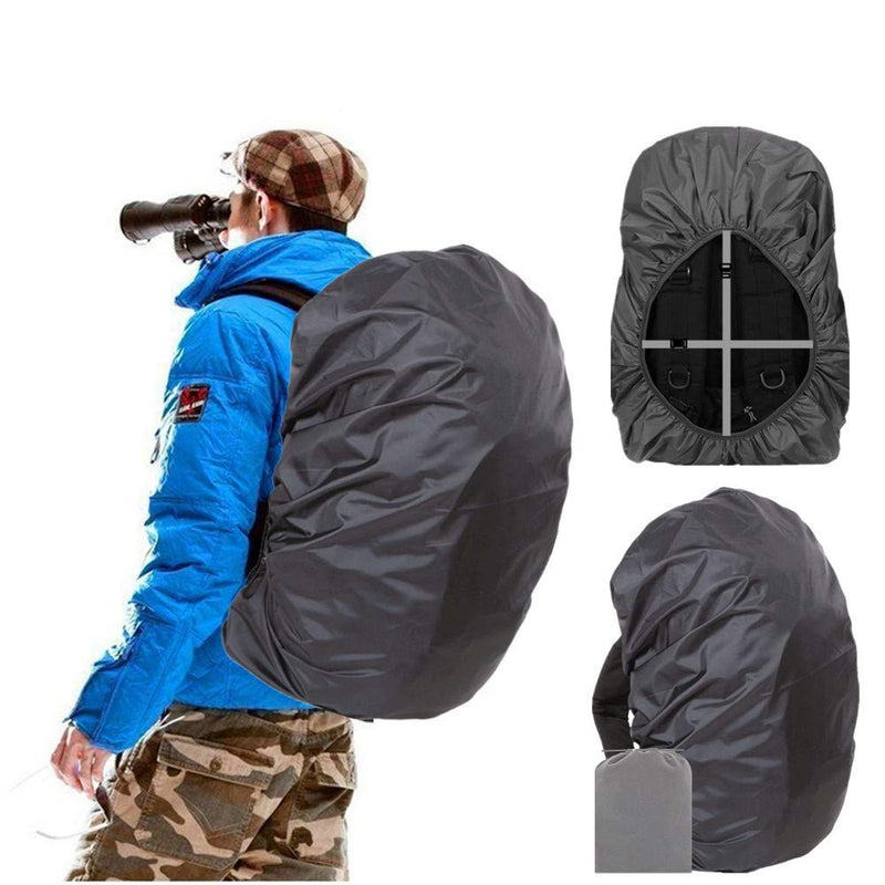 Joy Walker Backpack Rain Cover Waterproof Breathable Suitable for Hiking/Camping/Traveling (black, Small (for 15 - 25L backpack))
