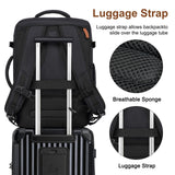 Joyway 20in Carry On Luggage with Cup Holder and USB Port, 25% Expandable Capacity, Smart Suitcase with Anti Slip Wheels and Backpack, Perfect for Men and Women 3 Piece Set Black