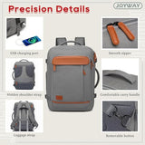 Joyway Expandable Luggage Sets 5 Piece, Lightweight Hard Shell Travel Suitcase Set with Spinner Wheels and TSA Lock, Grey