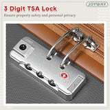 Joyway Expandable Luggage Sets 5 Piece, Lightweight Hard Shell Travel Suitcase Set with Spinner Wheels and TSA Lock, Grey