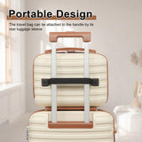 Joyway Expandable Luggage Sets 5 Piece, Lightweight Hard Shell Travel Suitcase Set with Spinner Wheels and TSA Lock, White