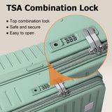 Joyway Hardshell Carry on Luggage Airline Approved with Front Pocket, Lightweight Hardside 20 Inch Suitcase with Spinner Wheels and TSA Lock (Green, Carry on Luggage - 20 In)