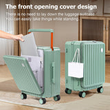 Joyway Hardshell Carry on Luggage Airline Approved with Front Pocket, Lightweight Hardside 20 Inch Suitcase with Spinner Wheels and TSA Lock (Green, Carry on Luggage - 20 In)