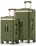 Joyway Luggage Sets 2 Piece, 22 Inch Carry On and 26 Inch Checked, Green