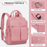 Joyway Women's Backpack Purse, Fashionable Mini Backpack Crossbody Bag, Small Daypack for Teen Girls, Work, Travel (Pink)