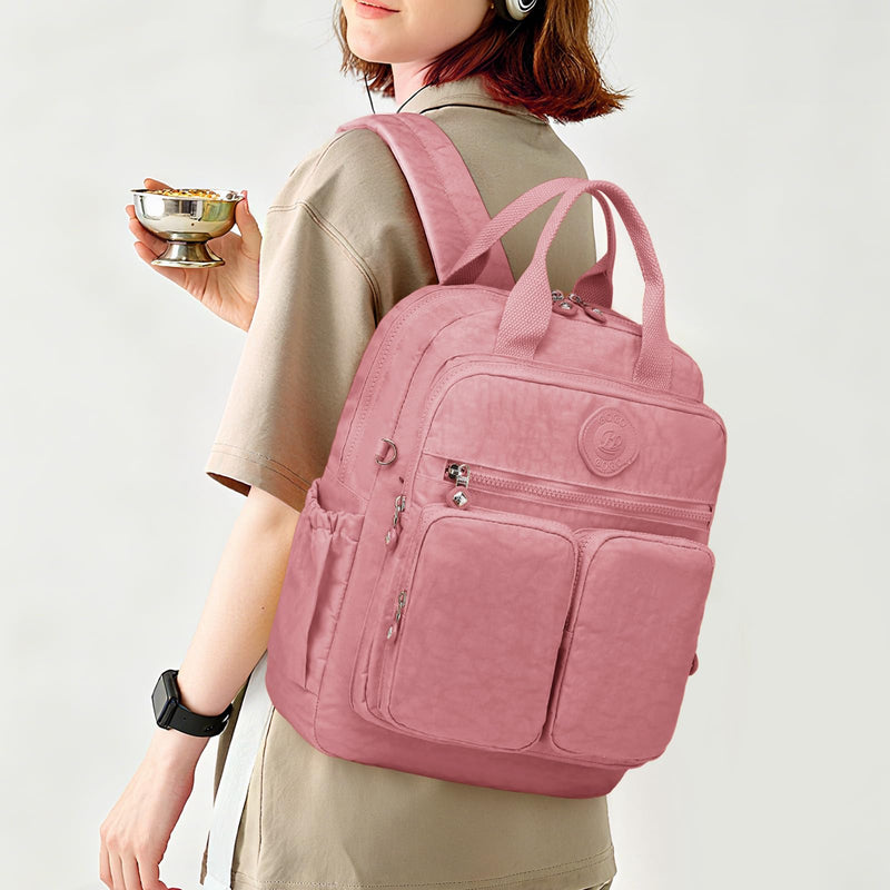 Joyway Women's Backpack Purse, Fashionable Mini Backpack Crossbody Bag, Small Daypack for Teen Girls, Work, Travel (Pink)
