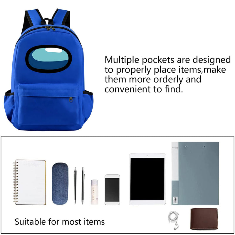JR rutien Backpack Laptop Outdoor Sport Travel Walking Hiking Waterproof Backpack 17 Inch (Royal Blue)