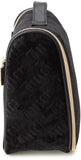 Juicy Couture Black Makeup Bag Cosmetics Organizer Travel Essentials Hanging Hook Velour Logo