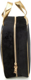Juicy Couture Black Velour Rhinestones Makeup Bag Cosmetics Organizer Travel Essentials Set