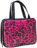 Juicy Couture Hot Pink Black Makeup Bag Cosmetics Organizer Travel Essentials Weekender Leopard Print